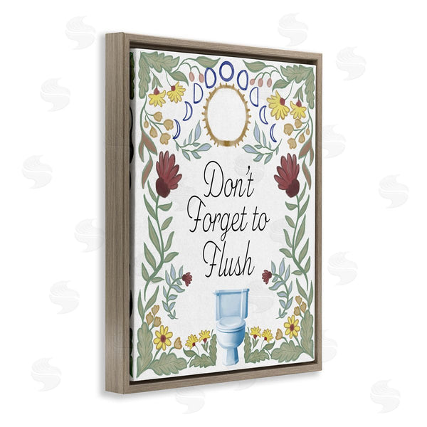 Stupell Industries Elizabeth Medley | Floral Bathroom Phrase Wall Art