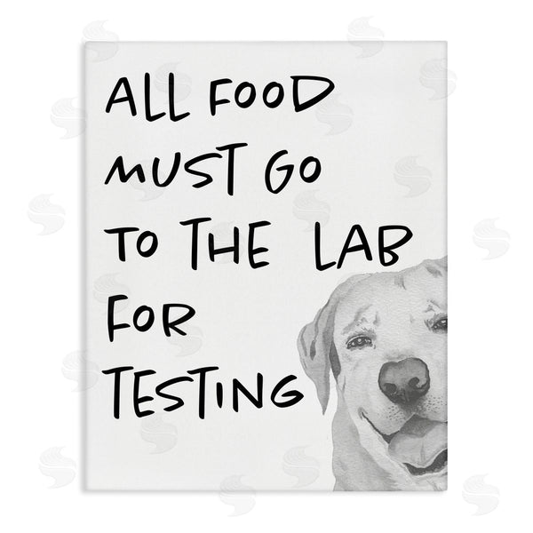 stupell industries Elizabeth Medley | Food To Lab For Testing Funny Dog Wall Art