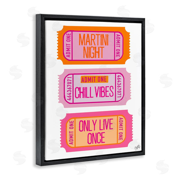Stupell Industries Elizabeth Medley | Fun Party Phrase Tickets Wall Art