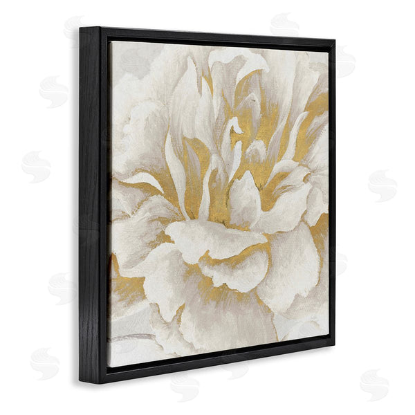Stupell Industries Elizabeth Medley | Gold & White Flower Wall Art