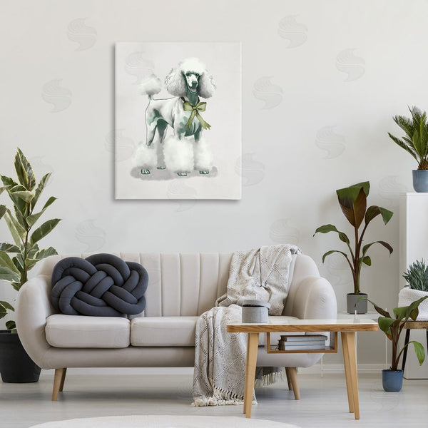 Stupell Industries Elizabeth Medley | Graceful Poodle & Ribbon Wall Art