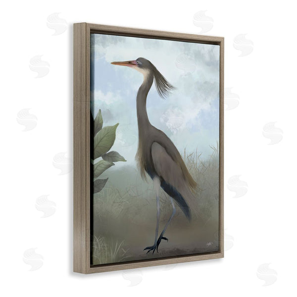Stupell Industries Elizabeth Medley | Grey Heron Painting Wall Art