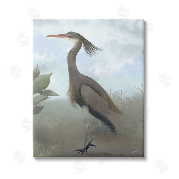 stupell industries Elizabeth Medley | Grey Heron Painting Wall Art