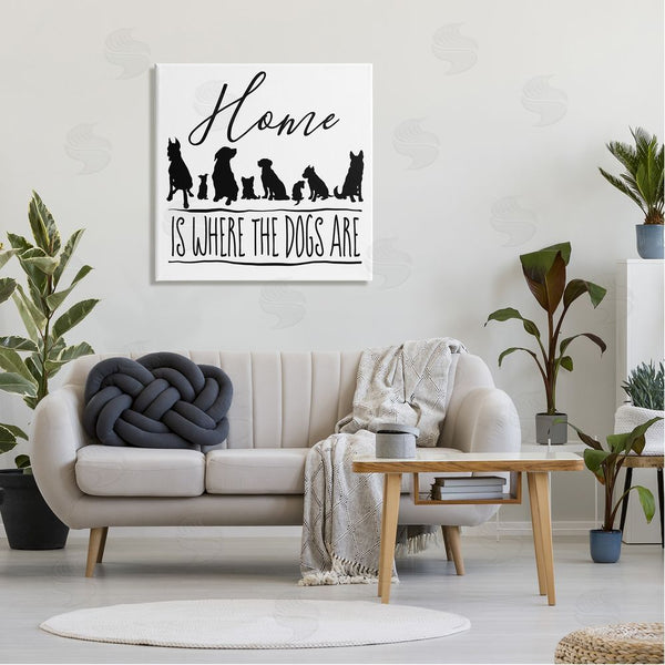 Stupell Industries Elizabeth Medley | Home Is Where Dogs Are Phrase Wall Art