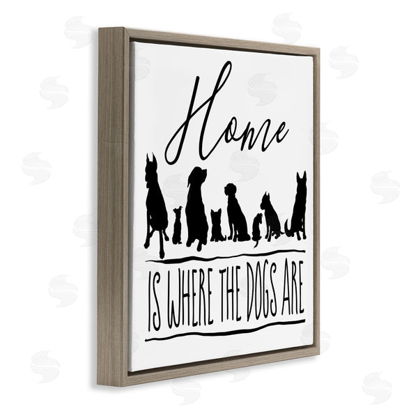 Stupell Industries Elizabeth Medley | Home Is Where Dogs Are Phrase Wall Art