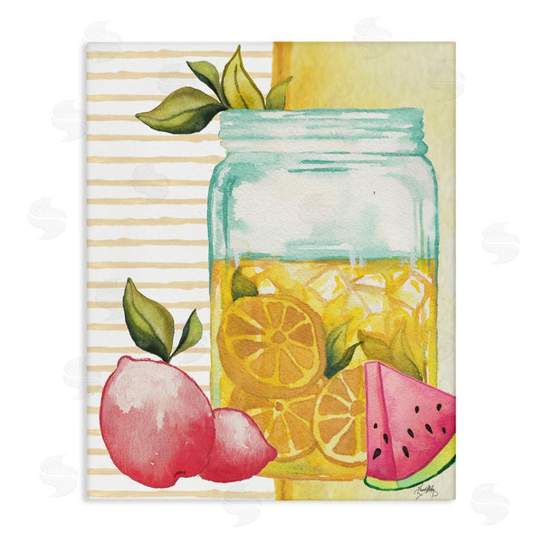 stupell industries Elizabeth Medley | Iced Lemonade Pitcher Abstract Lemon