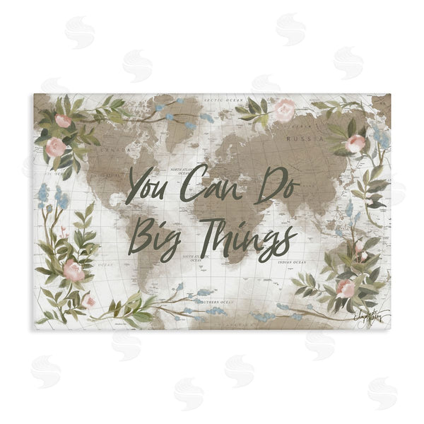 stupell industries Elizabeth Medley | Inspirational Floral Map Wall Art