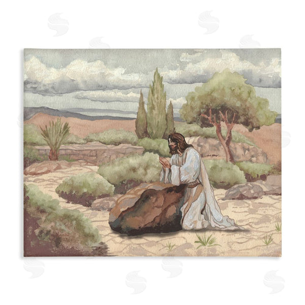 stupell industries Elizabeth Medley | Jesus Praying Countryside Wall Art