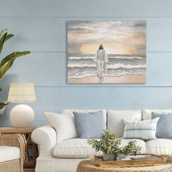 Stupell Industries Elizabeth Medley | Jesus Walks The Shore Wall Art