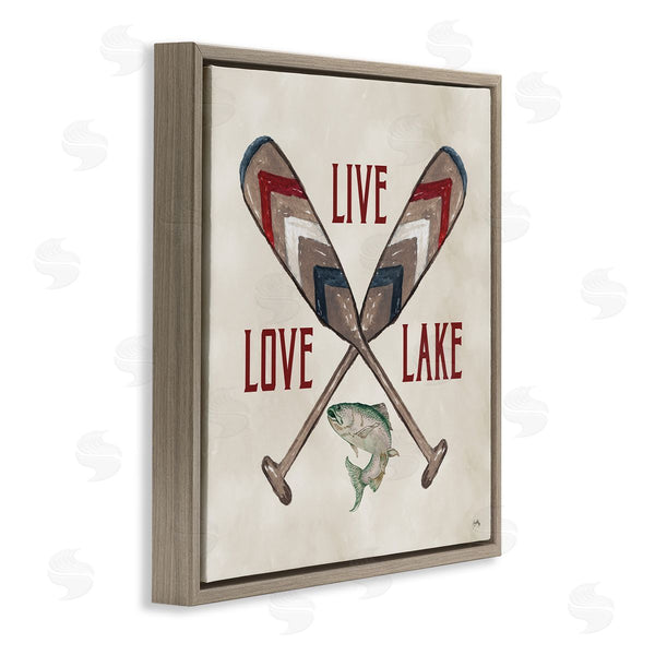 Stupell Industries Elizabeth Medley | Live Love Lake Oars
