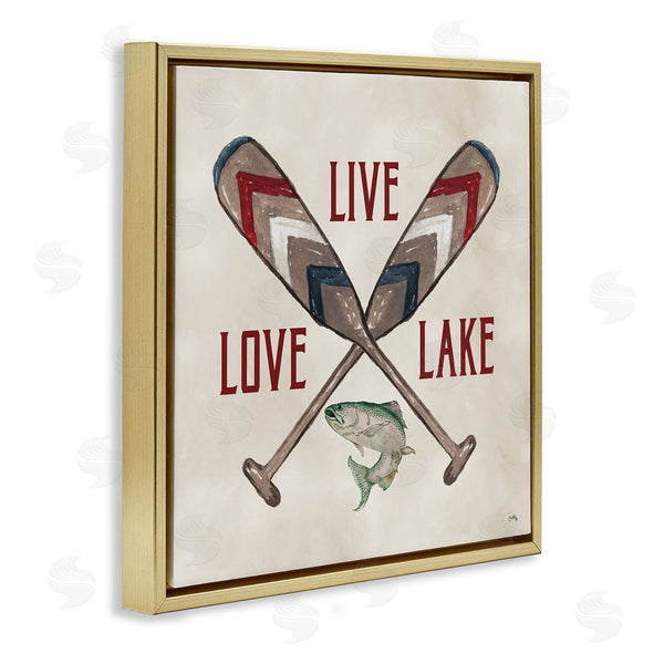 Stupell Industries Elizabeth Medley | Live Love Lake Oars
