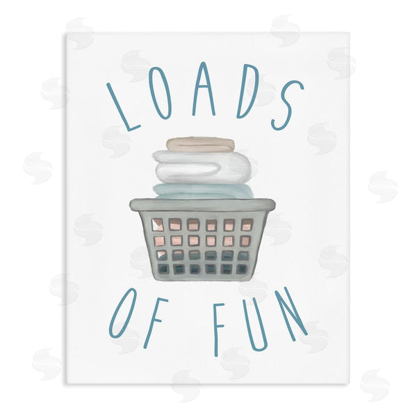 stupell industries Elizabeth Medley | Loads Of Fun Laundry Basket Wall Art