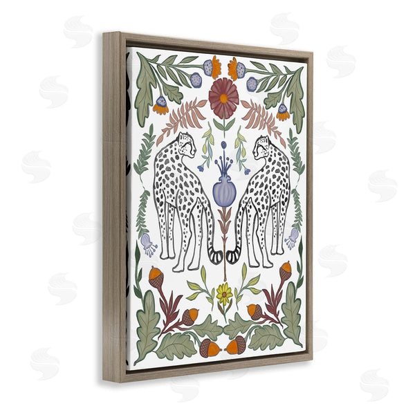 Stupell Industries Elizabeth Medley | Mirrored Plants With Leopards Wall Art