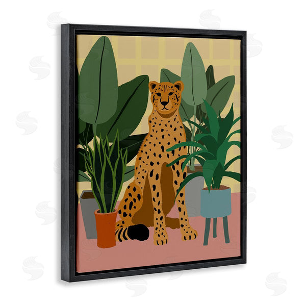 Stupell Industries Elizabeth Medley | Modern Leopard & Plants Wall Art