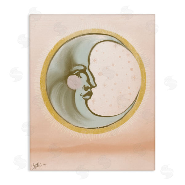 stupell industries Elizabeth Medley | Moon Face in Circle Wall Art
