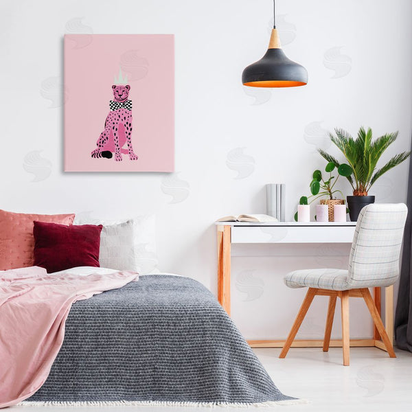 Stupell Industries Elizabeth Medley | Pink Cheetah King Wall Art