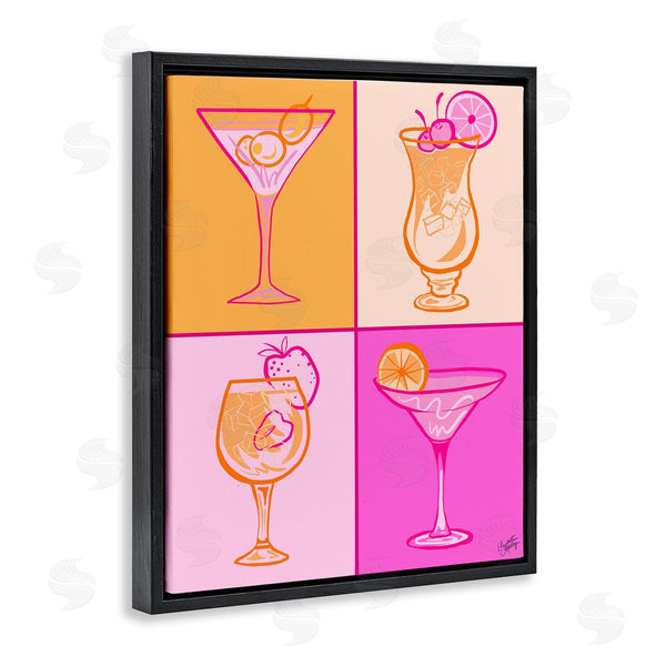 Stupell Industries Elizabeth Medley | Pink & Orange Cocktails Wall Art