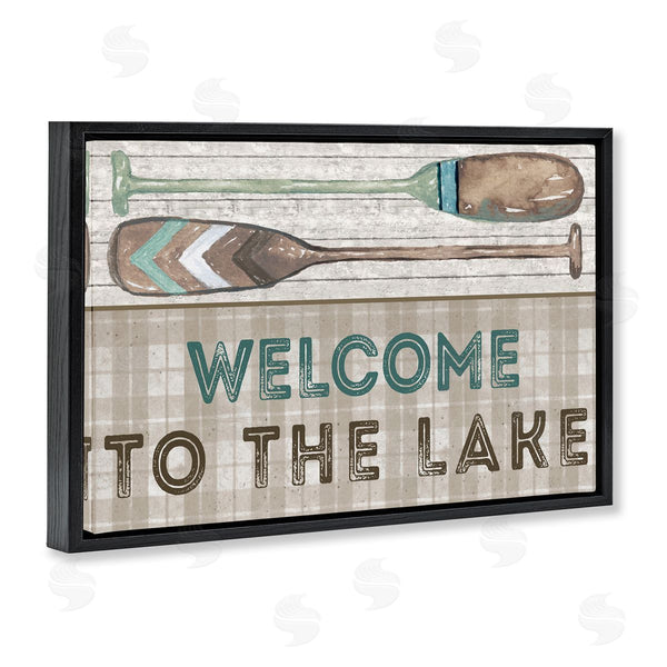 Stupell Industries Elizabeth Medley | Rustic Welcome Lake Oars