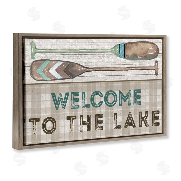 Stupell Industries Elizabeth Medley | Rustic Welcome Lake Oars