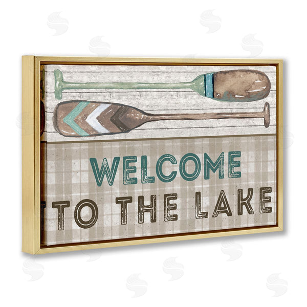 Stupell Industries Elizabeth Medley | Rustic Welcome Lake Oars