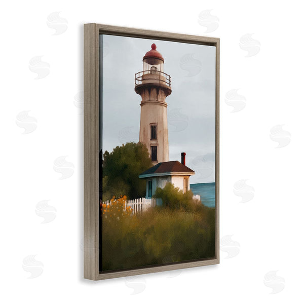 Stupell Industries Elizabeth Medley | Scenic Summer Lighthouse View Wall Art