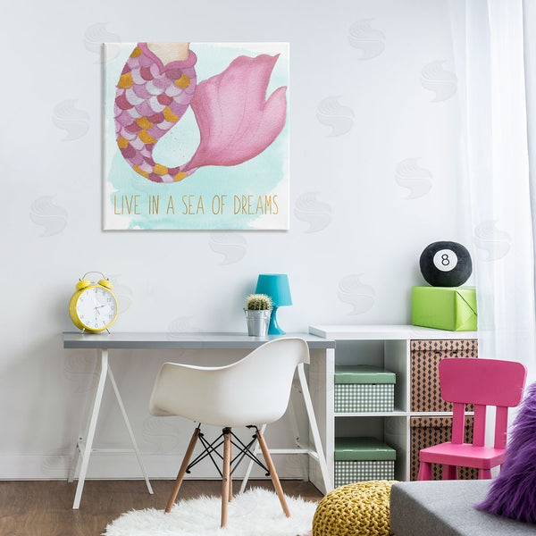 Stupell Industries Elizabeth Medley | Sea Of Dreams Mermaid Wall Art