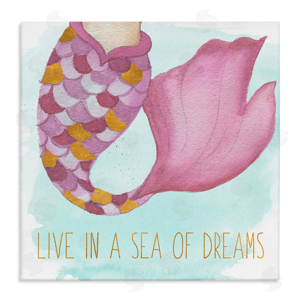 stupell industries Elizabeth Medley | Sea Of Dreams Mermaid Wall Art