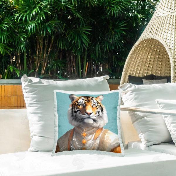 Stupell Industries Elizabeth Medley | Sir Prince Tiger Printed Throw Pillow