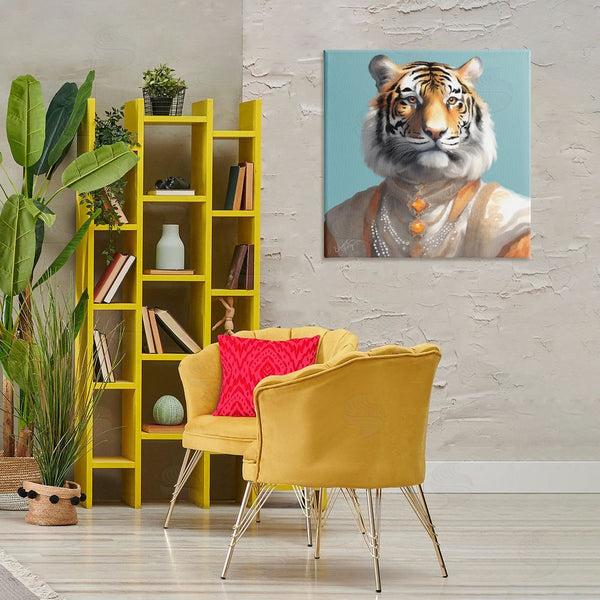 Stupell Industries Elizabeth Medley | Sir Prince Tiger Wall Art