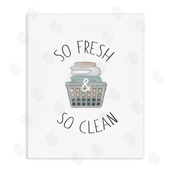 stupell industries Elizabeth Medley | So Fresh Laundry Basket Wall Art