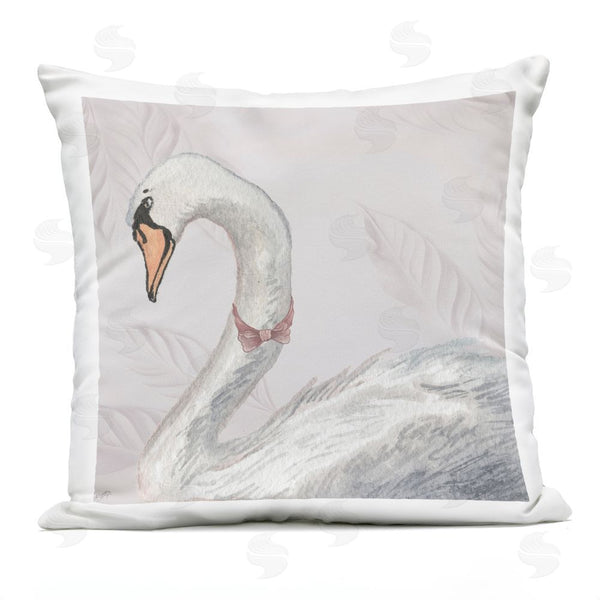 Stupell Industries Elizabeth Medley | Soft Classic Swan & Bow Throw Pillow