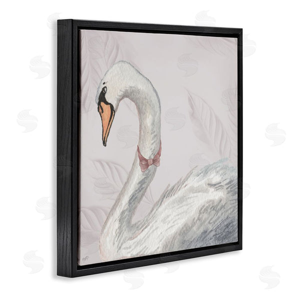 Stupell Industries Elizabeth Medley | Soft Classic Swan & Bow Wall Art