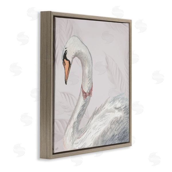 Stupell Industries Elizabeth Medley | Soft Classic Swan & Bow Wall Art