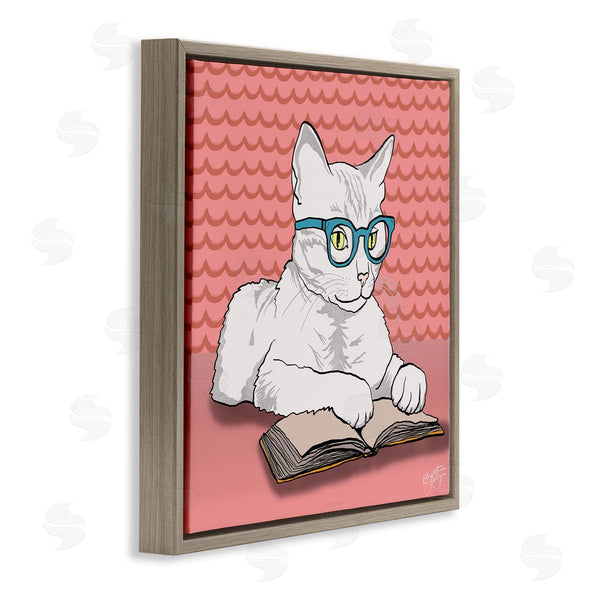 Stupell Industries Elizabeth Medley | Studious Cat Reading
