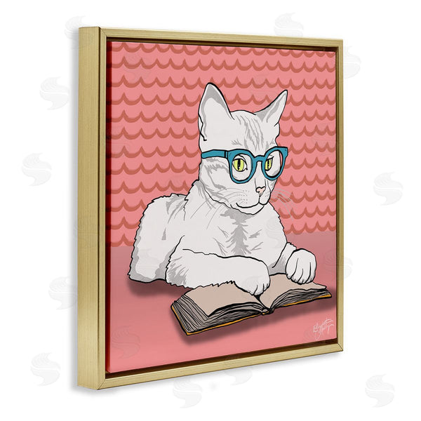 Stupell Industries Elizabeth Medley | Studious Cat Reading