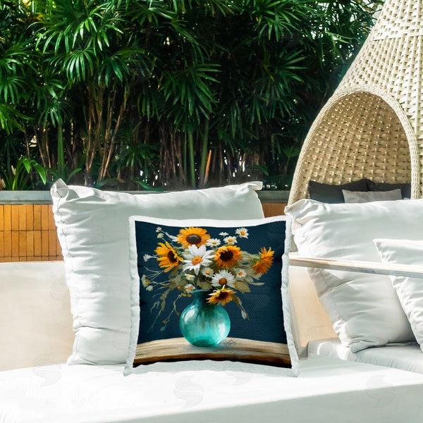 Stupell Industries Elizabeth Medley | Summer Sunflower Bouquet Printed Throw Pillow