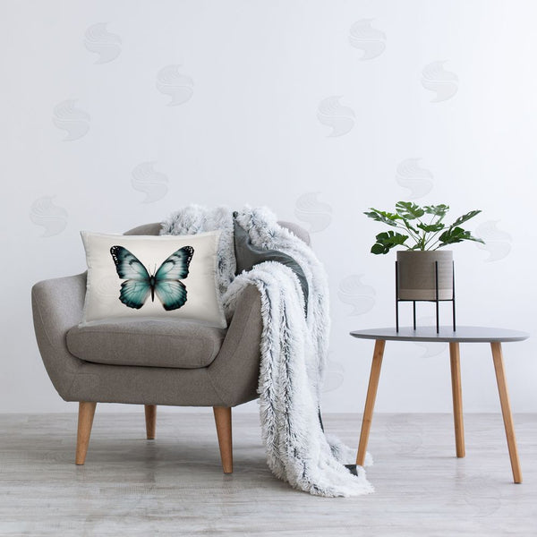 Stupell Industries Elizabeth Medley | Teal Symmetrical Butterfly