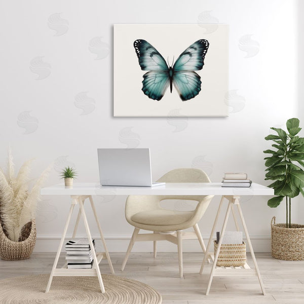 Stupell Industries Elizabeth Medley | Teal Symmetrical Butterfly Wall Art