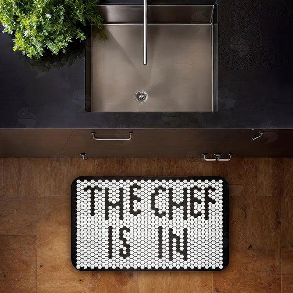 Stupell Industries Elizabeth Medley | The Chef Is In Mosaic Anti-Fatigue Mat