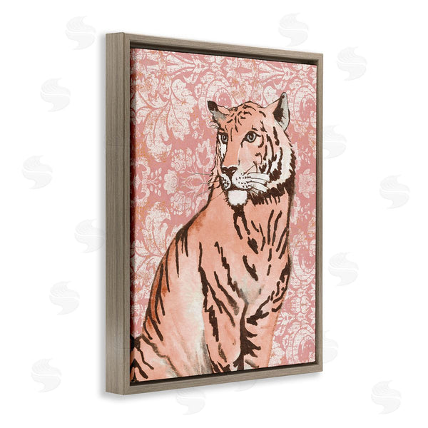 Stupell Industries Elizabeth Medley | Tiger With Vintage Pattern Wall Art