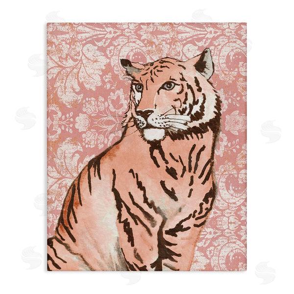 stupell industries Elizabeth Medley | Tiger with Vintage Pattern Wall Art