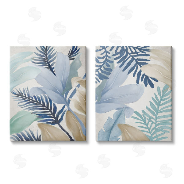 stupell industries Elizabeth Medley | Tropical Flower Petal Leaf Sprigs Wall Art