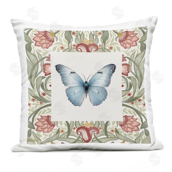 Stupell Industries Elizabeth Medley | Vintage Butterfly Florals Throw Pillow