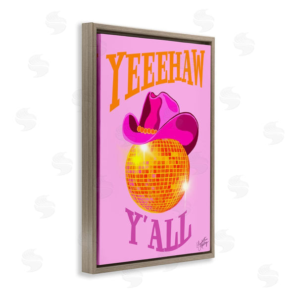Stupell Industries Elizabeth Medley | Yeehaw Y'all Disco Cowboy Wall Art