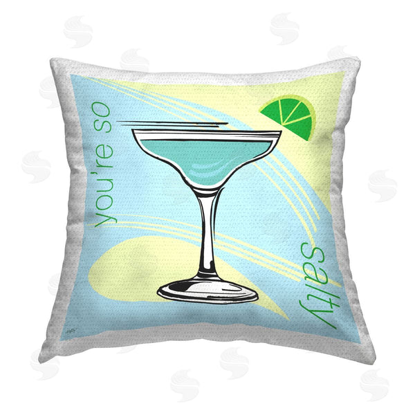 Stupell Industries Elizabeth Medley | You're So Salty Cocktail Printed Throw Pillow