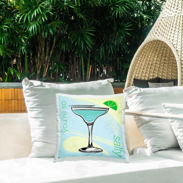 Stupell Industries Elizabeth Medley | You're So Salty Cocktail Printed Throw Pillow