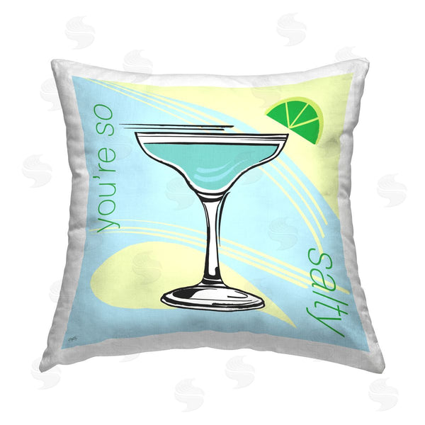 stupell industries Elizabeth Medley | You're So Salty Cocktail Printed Throw Pillow