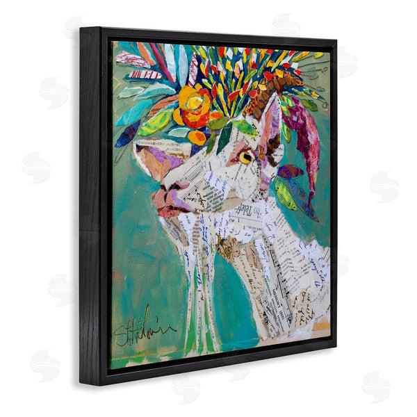 Stupell Industries Elizabeth St. Hilaire | Abstract Floral Goat
