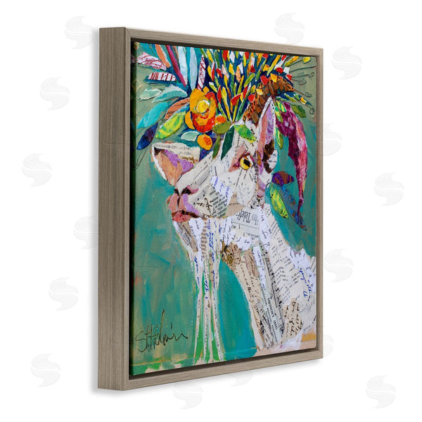 Stupell Industries Elizabeth St. Hilaire | Abstract Floral Goat