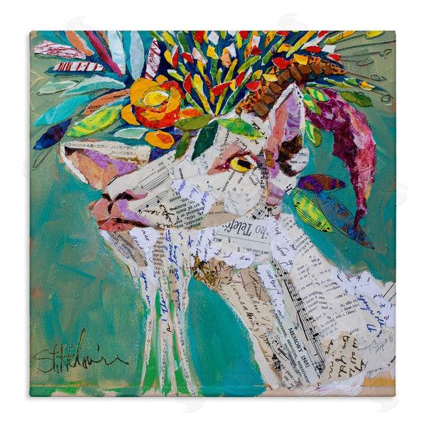 stupell industries Elizabeth St. Hilaire | Abstract Floral Goat
